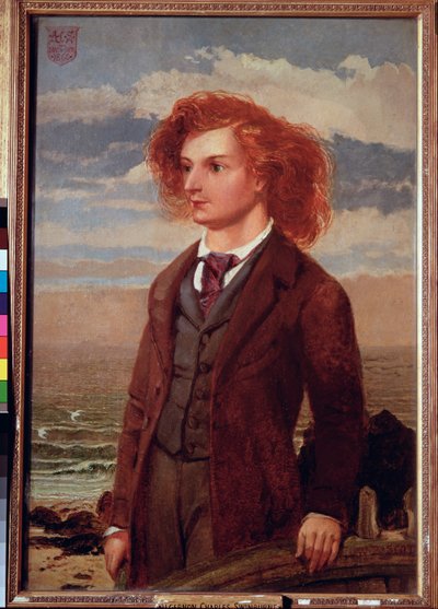 Porträt von Algernon Charles Swinburne von William Bell Scott